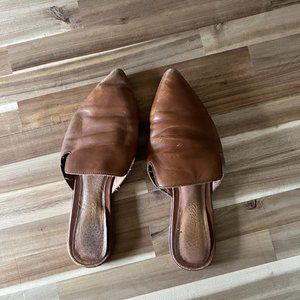 Madewell Gemma Mule in English Saddle
